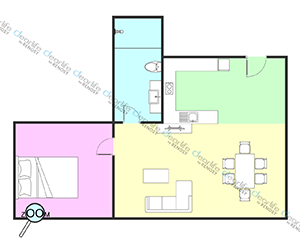 Baan K Residence（バーン K レジデンス） 1ベッドルーム 50〜80㎡ レイアウト画像