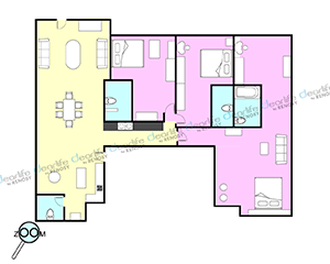 Chez Moi（シェ モア） 3ベッドルーム 212㎡ レイアウト画像