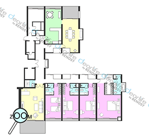 Garden Tower（ガーデン タワー） 4ベッドルーム 356㎡ レイアウト画像