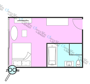 The Residence @61 （ザ レジデンス アット 61） スタジオ 38㎡ レイアウト画像