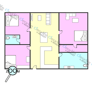 The Tepp Serviced Apartment（(ザ) テップ サービスアパート） 3ベッドルーム 112〜148㎡ レイアウト画像